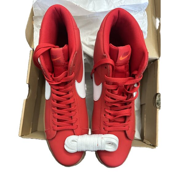 NIKE SB ZOOM BLAZER MID - University Red/White - Orange Label - Size 13 m - NEW - Picture 3 of 5